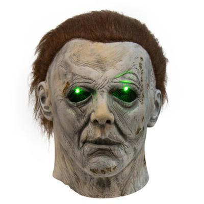 LED Eyes Latex Full Head Adult Mask For Michael Myers Mask