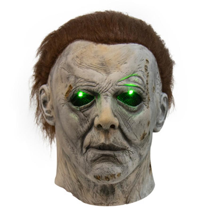 

Latex Adult Head Mask with LED Eyes for michael myers Mask