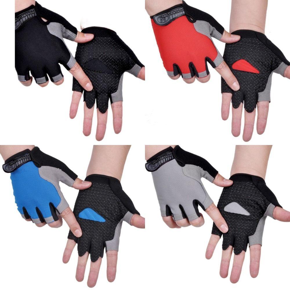 Fingerless Half Finger Gloves Breathable Bicycle Accessories New Gym Training Gloves  for Men Women