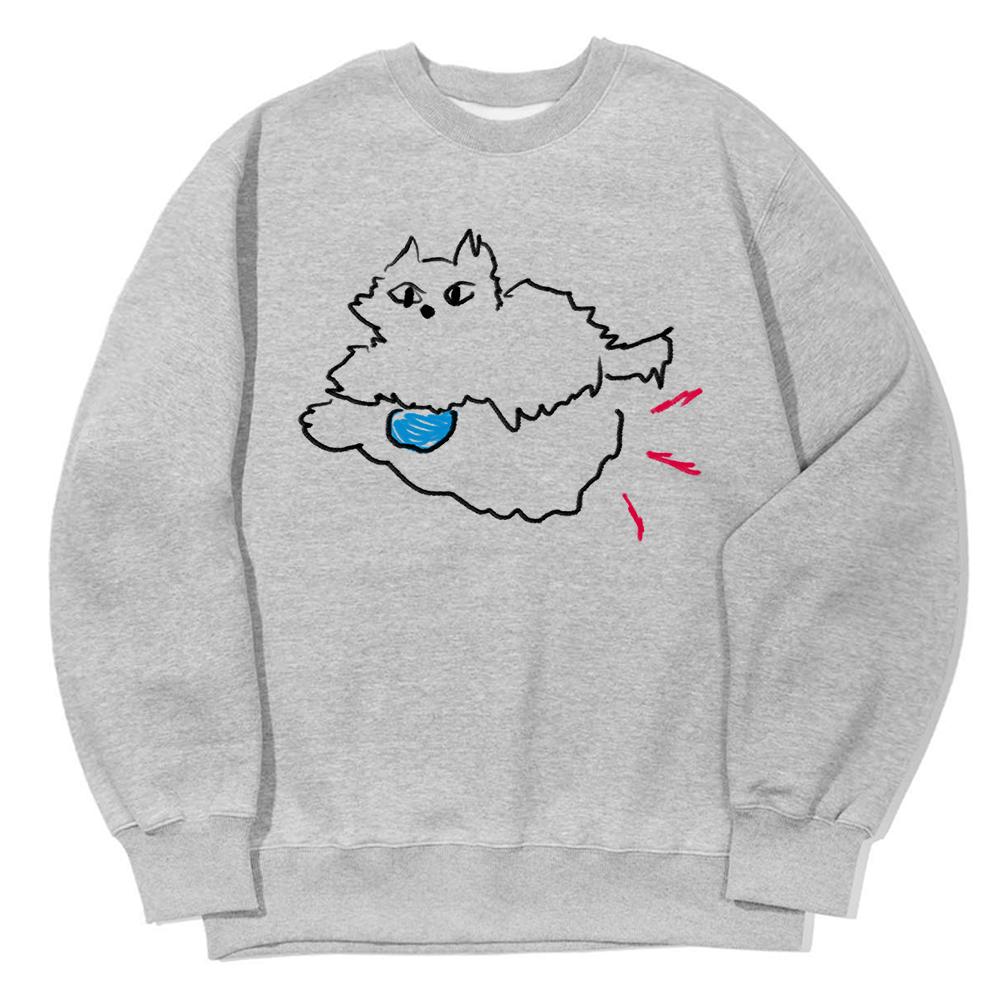 AWESOMEUS Cat On The Rocket Sweat Shirts_3 Color