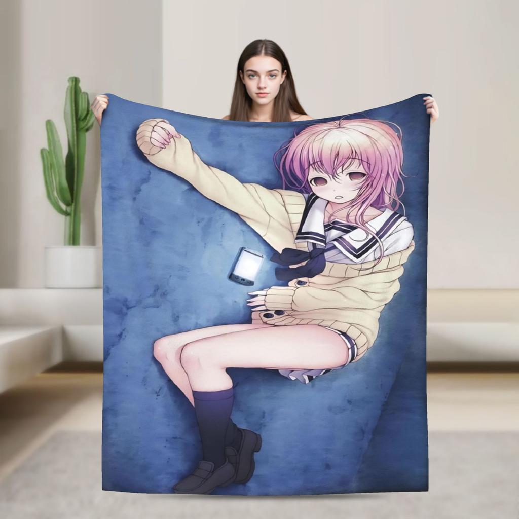 You and Me and Her A Love Story Miyuki Aoi Print Blanket For Men Women Super Soft Cozy Throw Blankets for Couch Multi-size