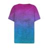 Women's T Shirt Tee Print Button Short Sleeve Daily Weekend Fashion Basic V, Neck Regular Top