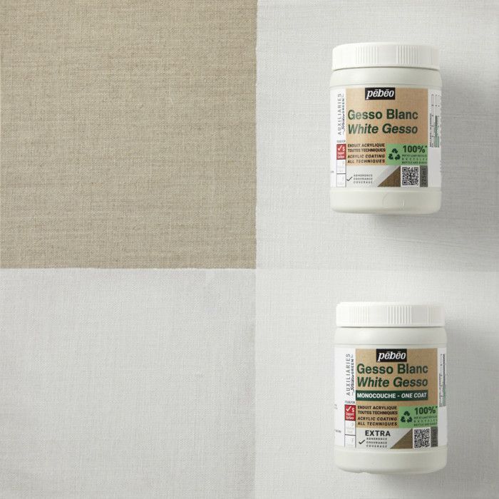Acrylic Coating - STUDIO GREEN - GESSO White - 225ml - Matte Finish - Fast Drying