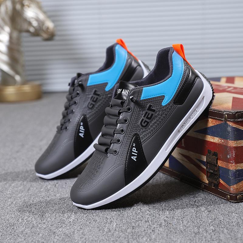 

One-pedal men s shoes spring sports men s shoes running lightweight casual little white shoes platform casual men s shoes 44 серо голубой
