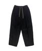 GOSTREET Semi-Wide Double-Fleece Corduroy Curved Elastic Pants Black