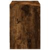 TV Cabinet with LED Lighting Smoked Oak 100 x 34 x 50 cm
