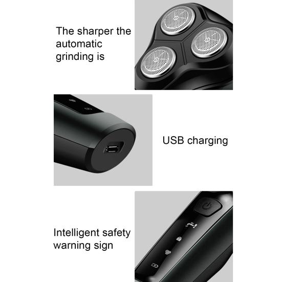 Razor Shaver Electric Beard Remover ABS Rechargeable Mustache Trimmer for Men