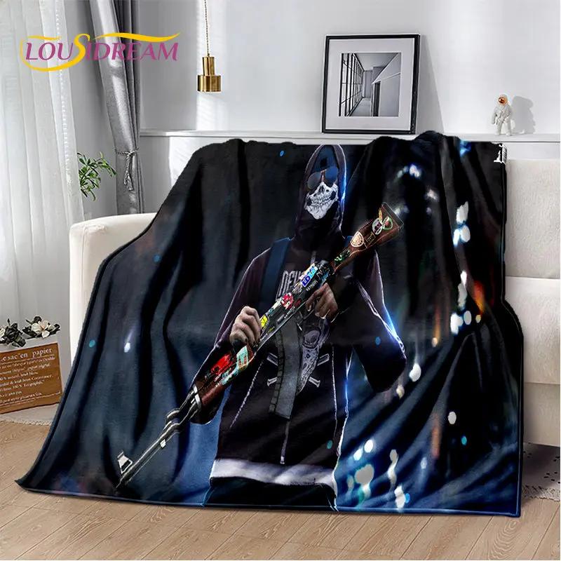 CS GO,Game Gamer,Counter Strike Soft Plush Blanket,Flannel Blanket Throw Blanket for Living Room Bedroom Bed Sofa Picnic Cover