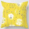 Modern Simple Yellow Flower Pillowcase Home Sofa  Lumbar   Cushion  Pillow,(11)