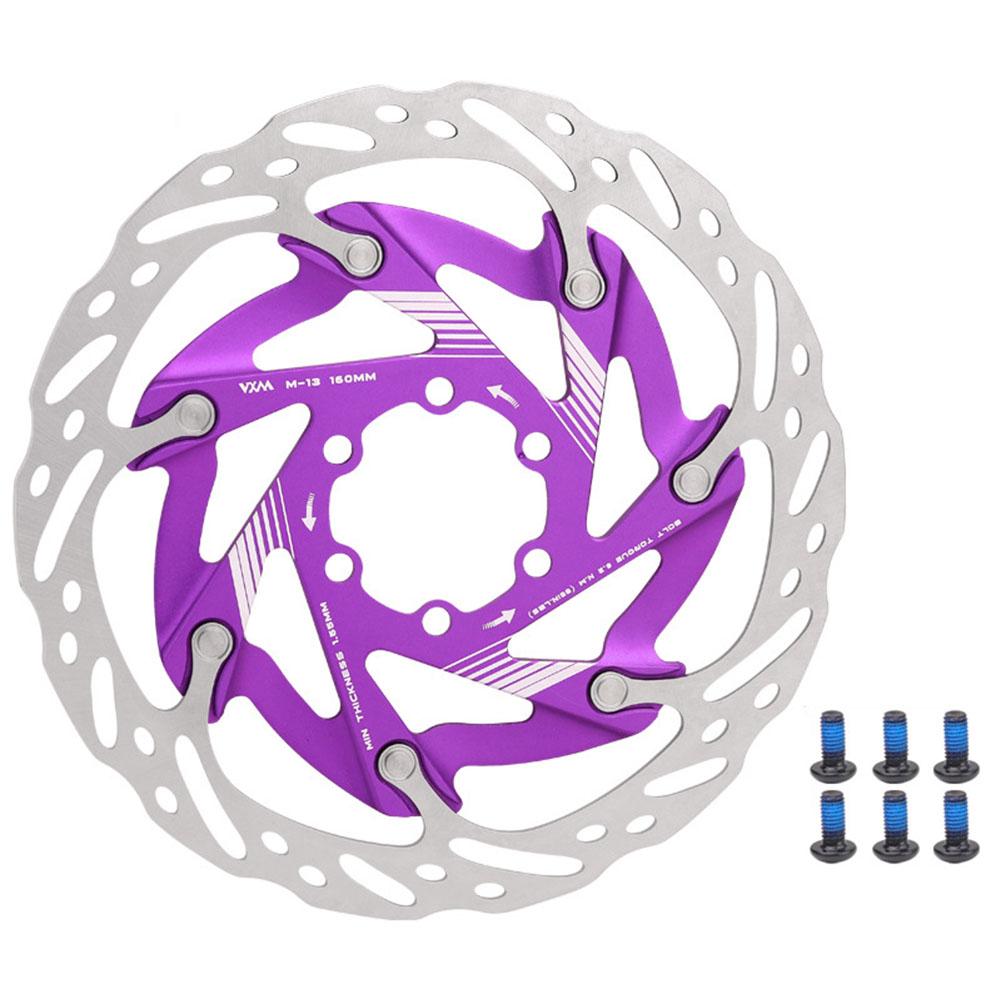 160mm Bicycle Brake Rotor with 6 Bolts Bike Disc Brake Rotor Aluminum Alloy Road Bicycle Center Lock Disc Cycling Discs Parts