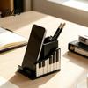 Moderner Schreibtisch-Organizer, Klavierform-Stifthalter, Kreativer Musik-Themen-Organizer, mit Handy-Ablage für Notizenhalter-Design, Schreibwaren