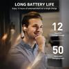 TOZO T6 Earphones Bluetooth Wireless Frequency Warm Sound Small and with ENC during Noise Custom App IPX8 Up to 50 Hours of Continuous Fast Wireless