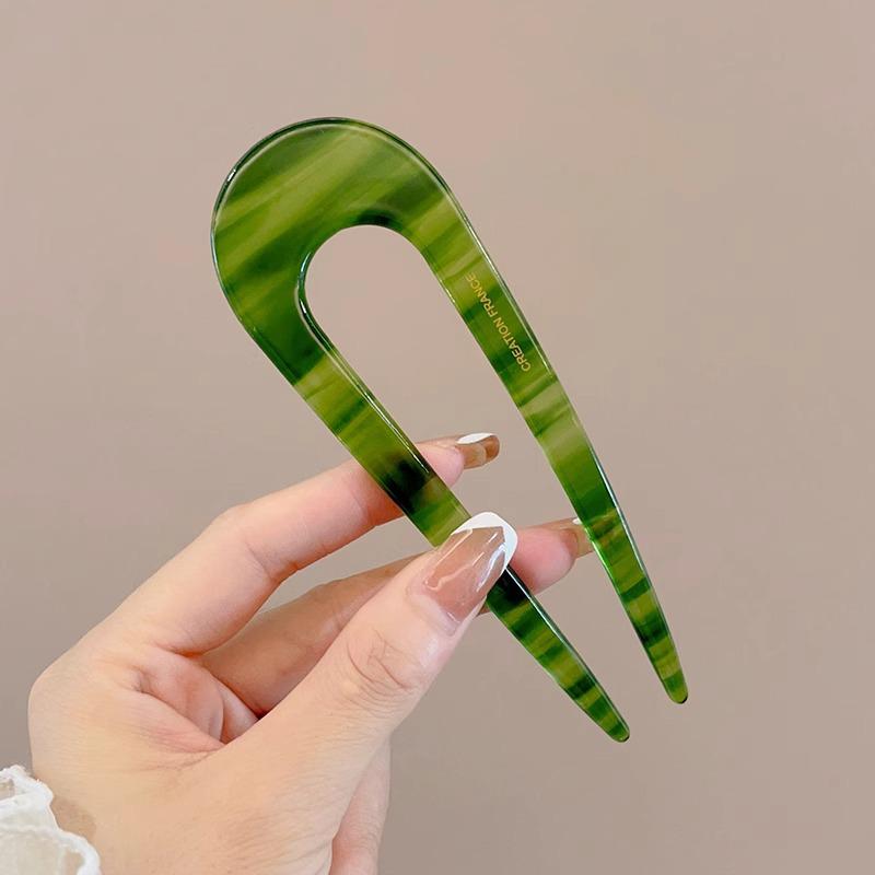 U-Shaped Pearl Women's Updo Hairpin 2025 - Elegant Insert Comb Headwear