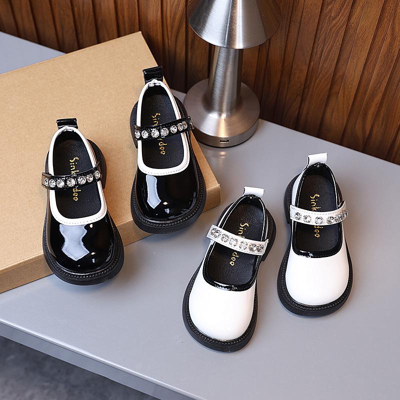 Children's leather shoes, new spring and autumn Korean style girls' soft-soled shoes, baby anti-slip fashion performance shoes