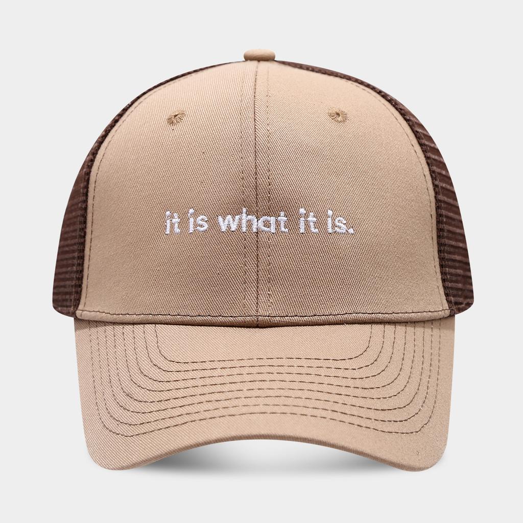 New Simple Small Letter Embroidery Mesh Splicing Breathable Baseball Cap Men's and Women's Tide Outdoor Leisure Shopping Sun Hat