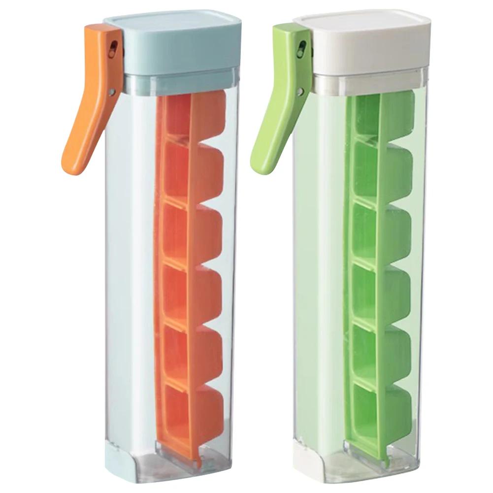 Vertical Ice Cube Tray Mini Ice Cube Tube Mold Easy Push and Pop Out Cube Ice Maker Ideal for Sports and Water Bottles
