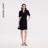 Langzi Hepburn Style Short Sleeve Suit Dress