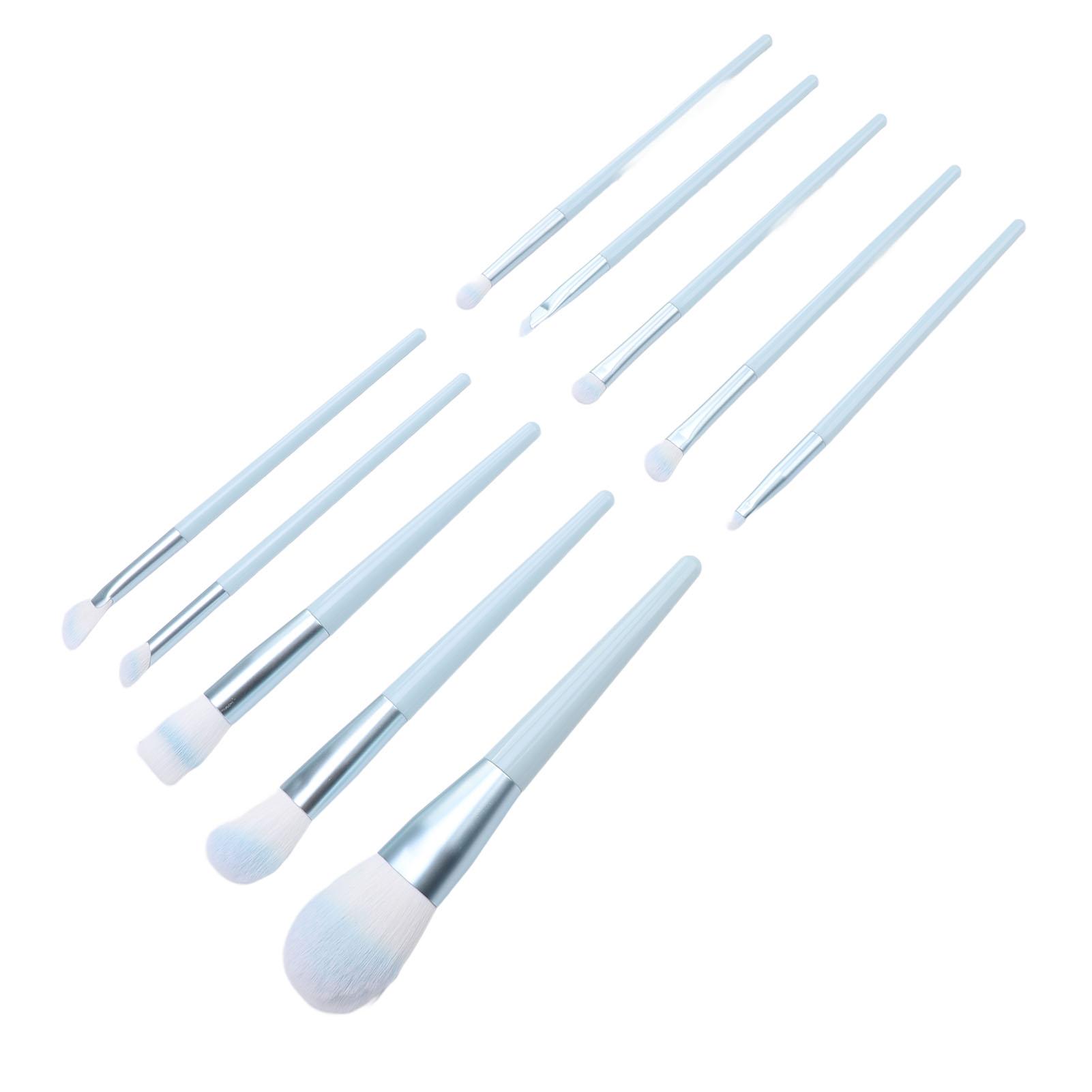 

Набор из 10 кистей для макияжа Мягкий синтетический Профессиональный Портативный Кисть для тональной основы Пудра Тени для век Румяна