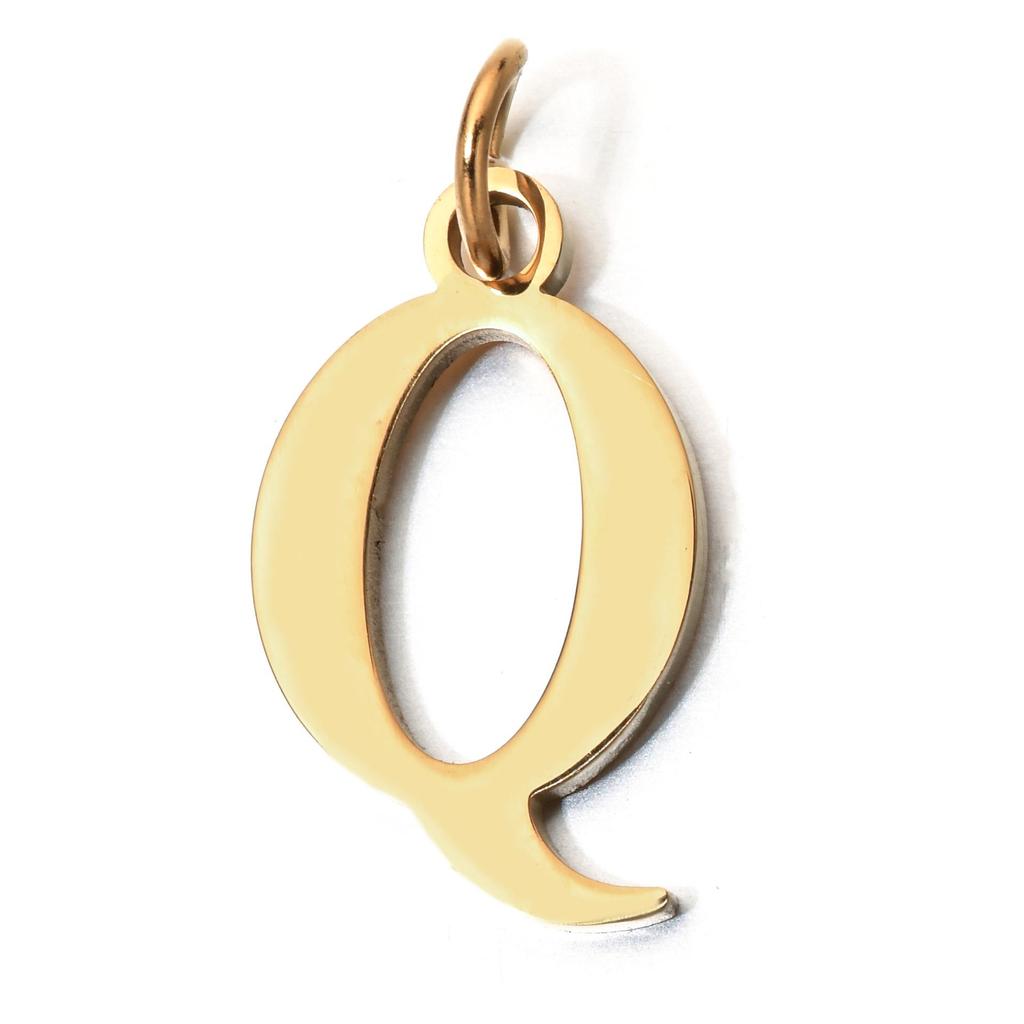 Handmade Stainless Steel English Letter Pendant - Non-Fading Charm