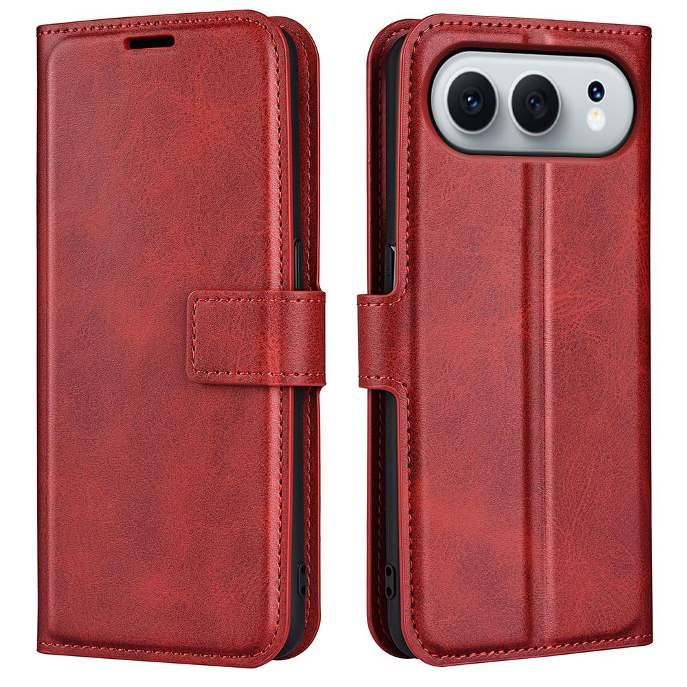 For Honor 500 5G Stand Case Anti-Scratch Calf Texture Leather Phone Cover