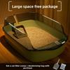 Semi-closed Cat Litter Box Oversized Splash-proof Thickened Cat Toilet Pet Supplies Cat Litter Box Oversized Deodorant