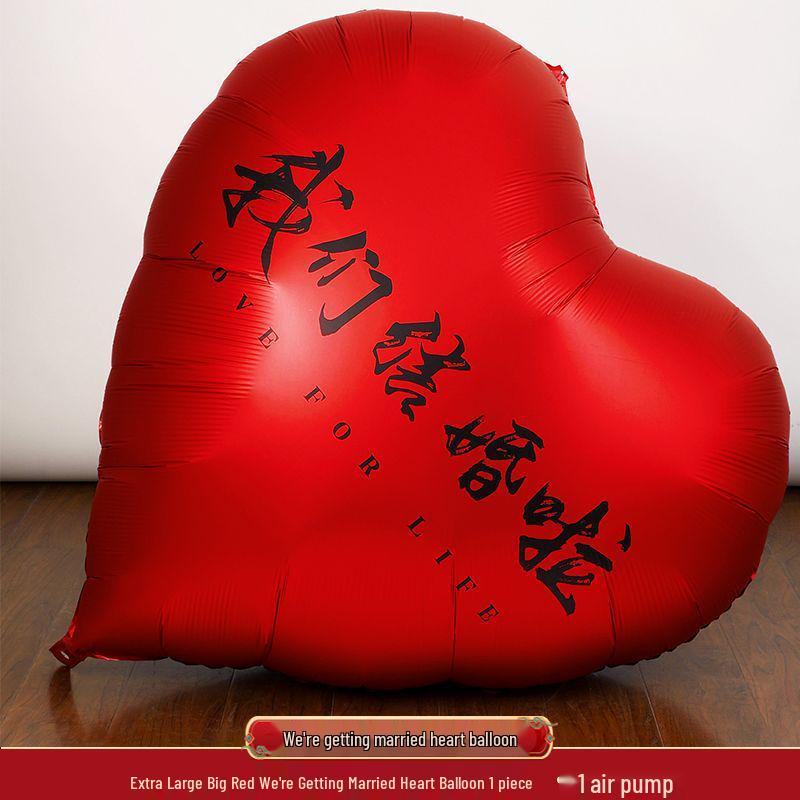 

Heart-Shaped Balloons for Engagement, Wedding Decor, and Proposal - Free Shipping