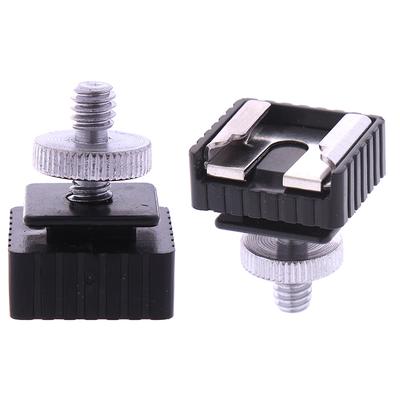 1/4" Screw Metal Flash  Shoe Mount Adapter Light Stand Tripod