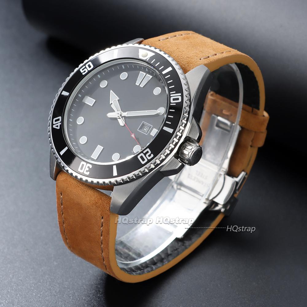 18mm 19mm 20mm 22mm Vintage Suede Cowhide Watch Strap Butterfly Buckle Handmade Stitching Soft Watch Band Quick Release Bracelet