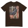 American Usa Flag Christian Cross Patriotic (On Back) Tshirt