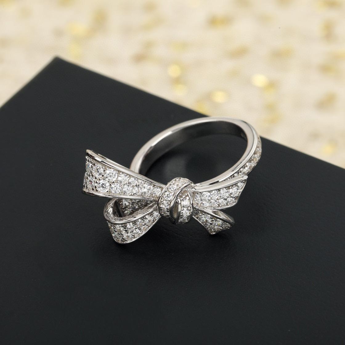 

Винтажное кольцо женское от горячего бренда, роскошное ювелирное изделие для женщин, дизайнерское кольцо-бантик из серебра 925 пробы, модные женские кольца высокого качества для вечеринок 8