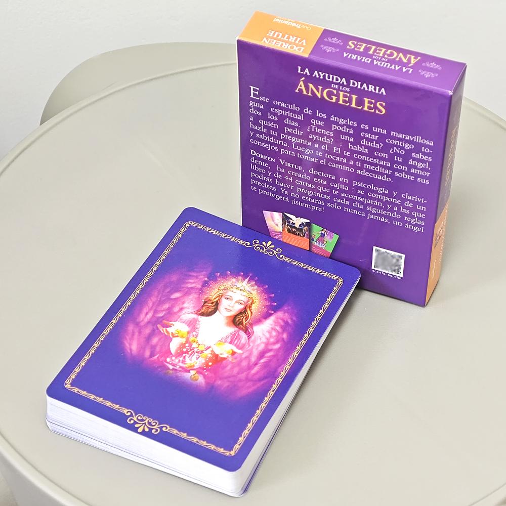 Daily Guidance From Your Angels Oracle Deck Spanish Edition 44 Pcs Cards 10.4*7.3cm