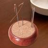 Wood Pin Cushion Needle Holder Sturdy Craft Supplies Sewing Essentials Round for Stitchwork