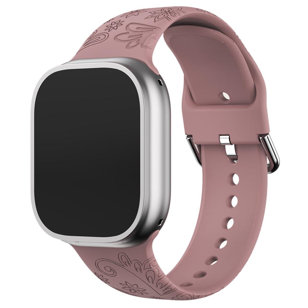 For Apple Watch 10 46mm/Ultra 2/Ultra 49mm/9 8 7 45mm/SE (2023) SE (2022) SE 6 5 4 44mm/3 2 1 42mm Pattern Imprinted Silicone Strap