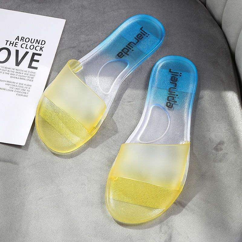 

Женские модные хрустальные желейные шлепанцы - Прозрачные летние шлепанцы (Корейский INS стиль) 37