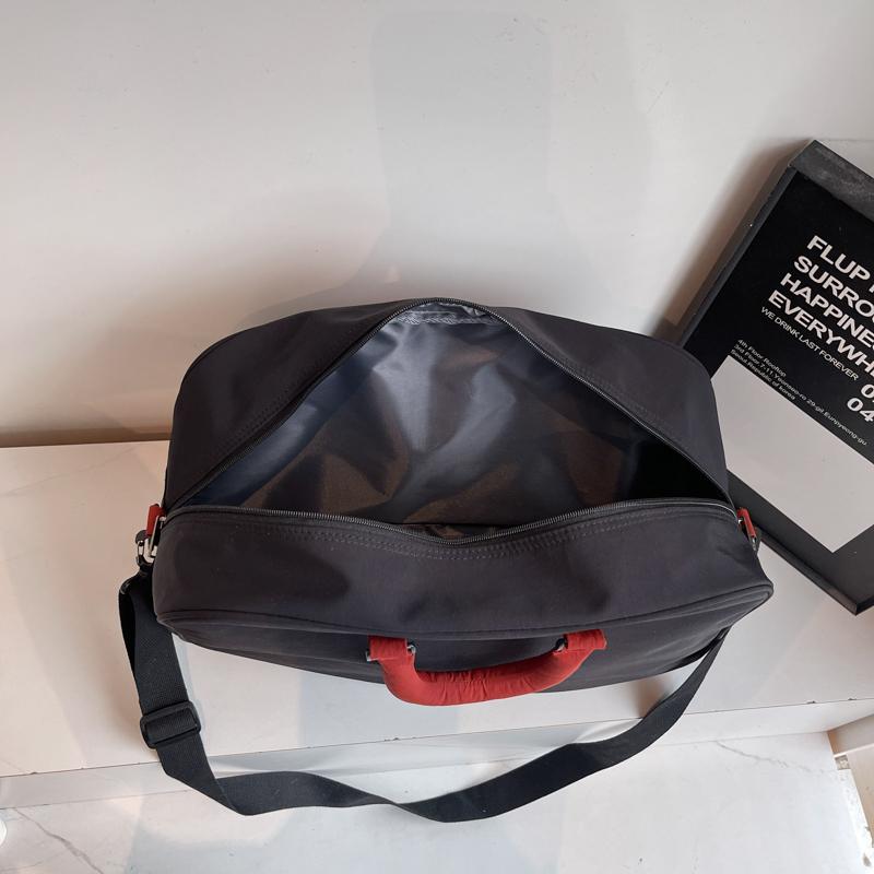 Geantă de călătorie portabilă în culori contrastante, geantă sport pentru bărbați și femei, pentru antrenament, fitness, călătorie, capacitate mare, geantă duffel