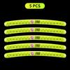 Car Wheel Hub Reflective Stickers Tire Rim Luminous Accessories for FIAT Abbas 500 Grande Stilo Freemont Punto Astra Bravo Ducato