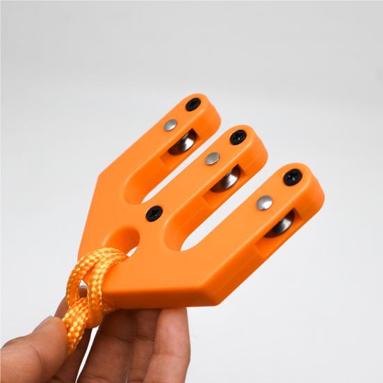 Palan à poulie économisant du travail Système de palan à poulies Bloc de jeu Garage de campagne Outils de levage lourd Corde de levage Chasse en plein air