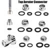 16/18/20/22/24/28/mmto22mm Tap Aerator Connector with Gasket Metal Outside Inside Thread Water Saving Adaptor for Kitchen Faucet