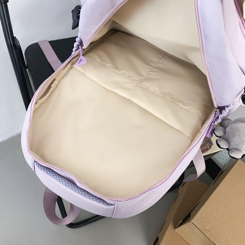 Korean Simple School Bags Large Capacity Girl's Backpack Laptop Bag College Student Backpack  Gifts