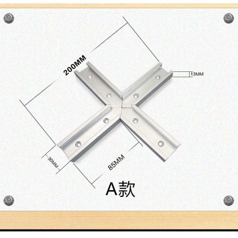 1Pc Type 30 Woodworking Chute Guide Rail Electric Circular Saw Flip Table Cross Connector for Table Saw Woodworking Accessories.