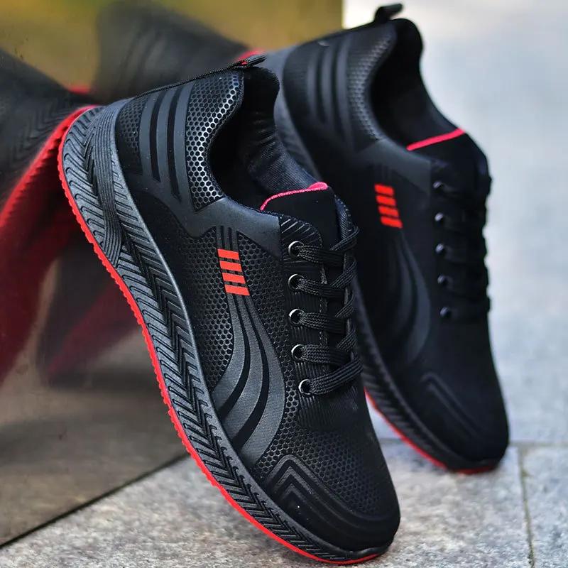 Nový trend Ležérní Tenisky Mužské Odpružení Venkovní Běh Pánské Boty Protiskluzové Sportovní Pánské Boty Velká velikost 38-47 Zapatillas Hombre