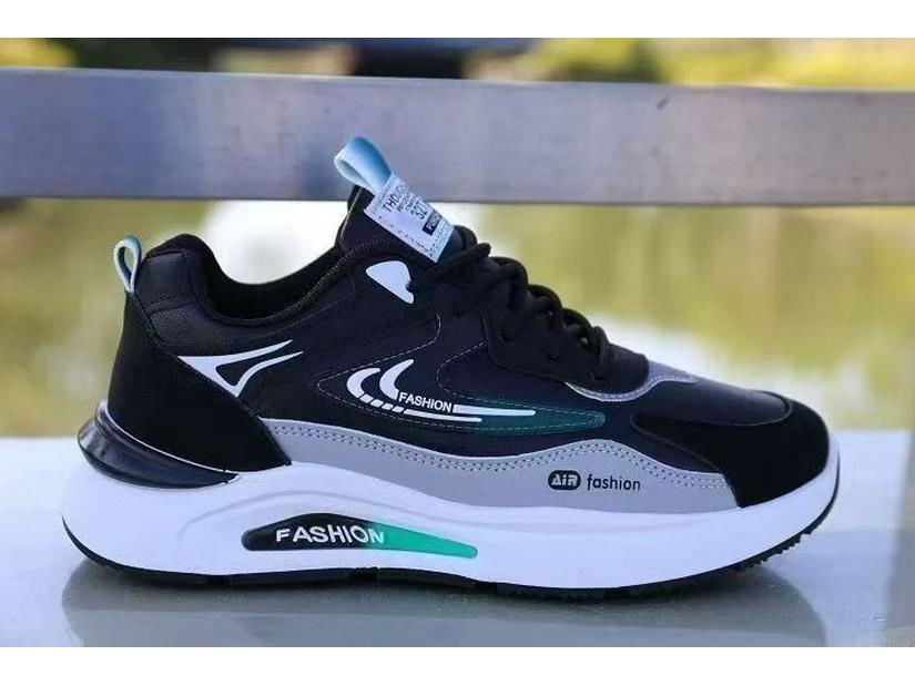 Men's Waterproof Leather Running Shoes - Trendy, Versatile, Non-slip, Soft Sole Casual Sneakers for Spring Arrival