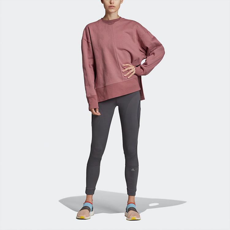 Adidas Athletics Crewneck Knit Sweatshirt Women Sweatshirt Purple Pink FI7978