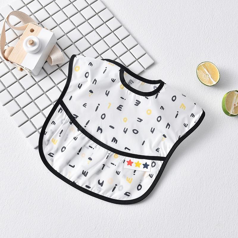 Waterproof Soft Bib for Babies & Toddlers, Long Sleeve Smock, Anti-fouling, Easy To Clean, Comfortable, Suitable for Eating
