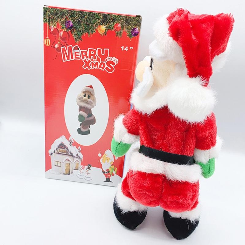 Cute Gift for Kids&Adults Plastic Toy Kids Game Electric Dancing Santa Claus Creative Supplies for Age 3 Kids/Adults