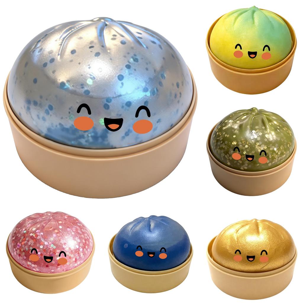 Cute Baozi Stress Relief Toy With Soft Silicone For Kids And Adults
