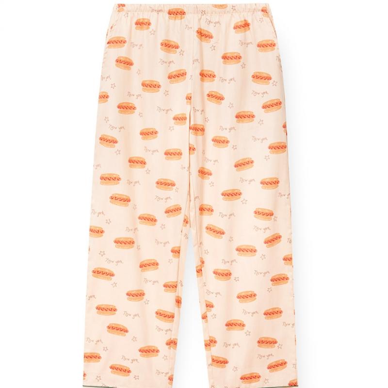 Orcite Women S Long Sleeve Pajama Set New York Hot Dog G009