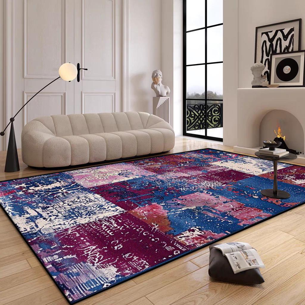 Tappeti Moderni di Lusso Grandi per Decorazione Soggiorno Tappeto Astratto Antiscivolo Tappeti per Camera da Letto Ingresso Tappetino Lavabile per Cucina