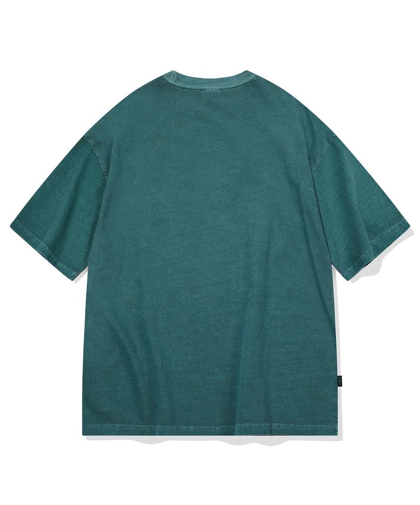 CPGN STUDIO Bubble Heart Pigment Short Sleeve T-Shirt Basil Green