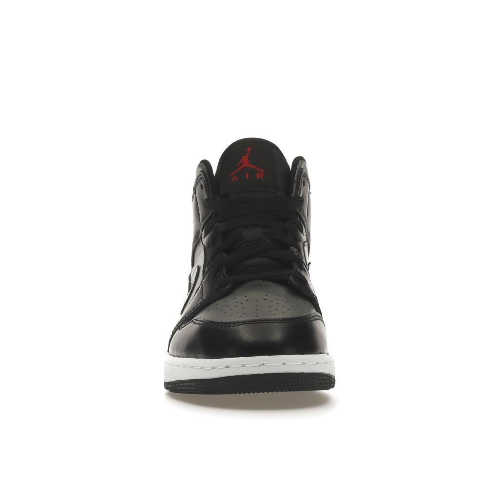 Air Jordan 1 Mid GS Shadow Barnskor Grå Svart Partikelgrå 554725-096